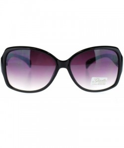 Butterfly Mosaic Print Designer Fashion Butterfly Sunglasses For Women - Purple - C811OO28UNL $10.88