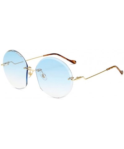 Oval Vintage Frameless Ocean Film Sunglasses Goggles for Women Men Retro Sun Glasses Eyes Protection - Style6 - CV18ROC9I2G $...