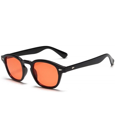 Round Vintage Johnny Depp Round Sunglasses Tint Lens Nerd Colorful Eyewear See Through Film Tony stark Glasses - 12 - CQ18AK7...