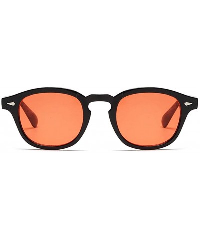 Round Vintage Johnny Depp Round Sunglasses Tint Lens Nerd Colorful Eyewear See Through Film Tony stark Glasses - 12 - CQ18AK7...