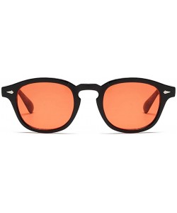 Round Vintage Johnny Depp Round Sunglasses Tint Lens Nerd Colorful Eyewear See Through Film Tony stark Glasses - 12 - CQ18AK7...