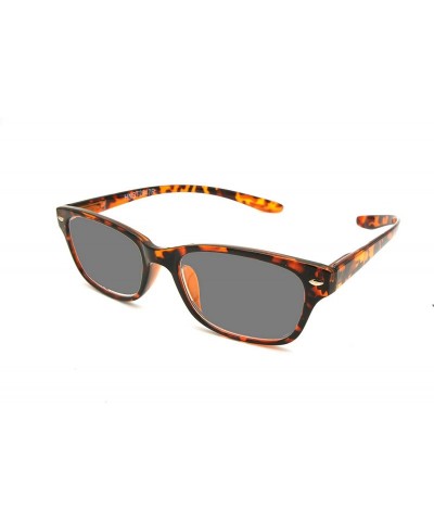 Sport Lightweight Plastic Hanging Reading Glasses Free Pouch SPRING HINGE - Shiny Tortoise Sun Reader - C517YI030SG $32.17