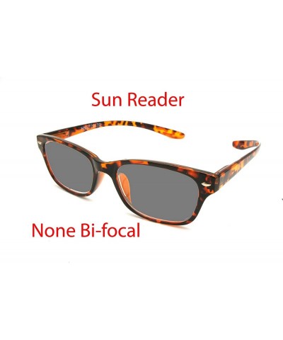 Sport Lightweight Plastic Hanging Reading Glasses Free Pouch SPRING HINGE - Shiny Tortoise Sun Reader - C517YI030SG $18.63