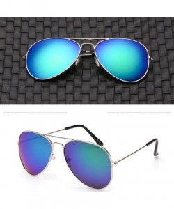 Sport Men's and Women's Sunglasses Classic Oversized Aviator - Multicolor a - C218TTUUSWN $12.25