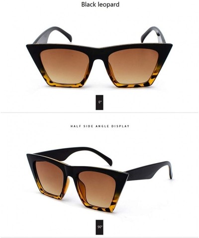 Cat Eye sunglasses glasses Personalized Colorful versatile - Black Leopard - CO190RGR3DH $30.48