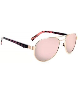 Sport Unisex Lacuna Aviator Sunglasses - Shiny Rose Gold - CN18TXUAKC7 $37.60