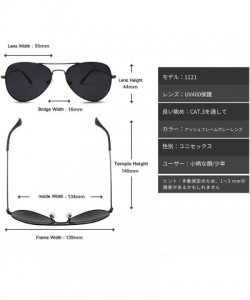Aviator Metal Eyewear Small Face Men Women Teenager UV400 Polarized Sunglasses - Gun Metal Frame + Gray Lens - CY17YEQ7670 $4...