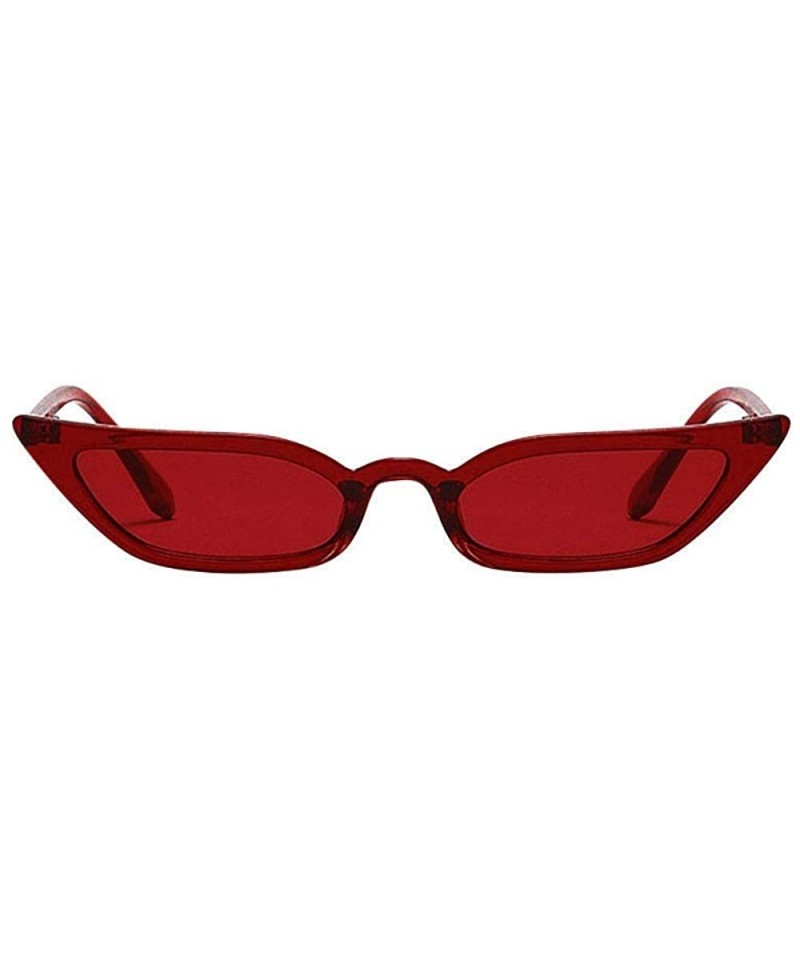 Cat Eye 2020 Fashion Vintage Sunglasses for Women Cat Eye Small Frame Retro Sunglasses UV400 Eyewear for Ladies - Red - CH196...