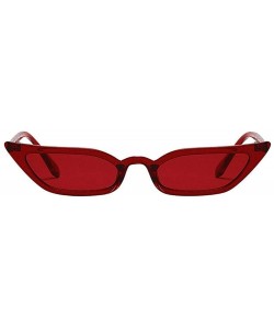 Cat Eye 2020 Fashion Vintage Sunglasses for Women Cat Eye Small Frame Retro Sunglasses UV400 Eyewear for Ladies - Red - CH196...