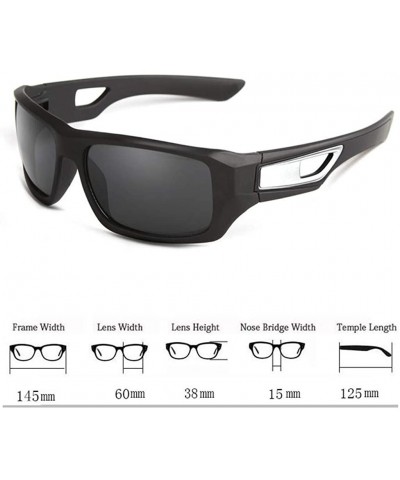 Sport Unisex Fashion Polarized Sunglasses - Outdoor Riding Sports Sun Shade Glasses Adult - A - CZ18S0LKM34 $7.37