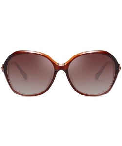 Oversized Polarized Sunglasses large frame sunglasses drill-in female anti-ultraviolet ray - A - CG18Q88UCN6 $23.18