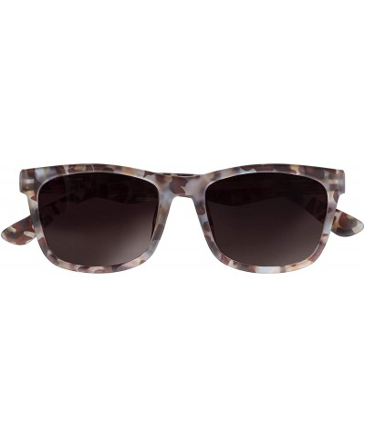 Round Unisex Bifocal Reading Sunglasses 0.0-3.0 - Blue Tortoise - CQ195XS6ECH $32.12