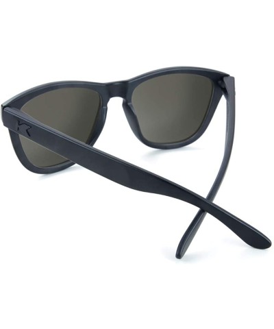 Wayfarer Premiums Polarized Sunglasses For Men & Women- Full UV400 Protection - Black on Black / Smoke - C618K0IKLAQ $24.30