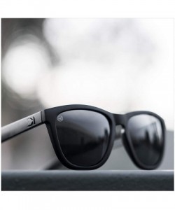 Wayfarer Premiums Polarized Sunglasses For Men & Women- Full UV400 Protection - Black on Black / Smoke - C618K0IKLAQ $24.30