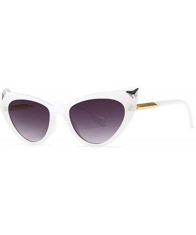 Butterfly Leopard Crystal Sunglasses sunglasses Oversize - White - CN18SXS5XAC $23.04