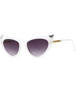 Butterfly Leopard Crystal Sunglasses sunglasses Oversize - White - CN18SXS5XAC $14.20