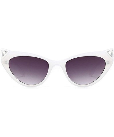 Butterfly Leopard Crystal Sunglasses sunglasses Oversize - White - CN18SXS5XAC $14.20