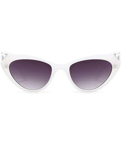 Butterfly Leopard Crystal Sunglasses sunglasses Oversize - White - CN18SXS5XAC $14.20