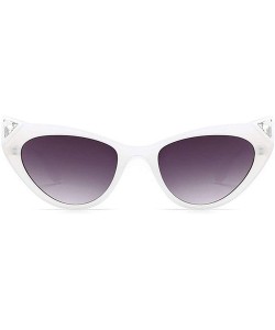 Butterfly Leopard Crystal Sunglasses sunglasses Oversize - White - CN18SXS5XAC $14.20