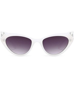 Butterfly Leopard Crystal Sunglasses sunglasses Oversize - White - CN18SXS5XAC $14.20