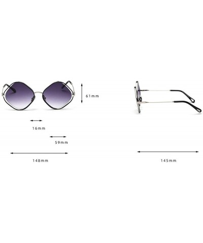 Square Retro Style Small Frame Sunglasses Men and Women Sunglasses Square Female Sunshade Glasses Party Sunglasses - CJ18Z8QS...