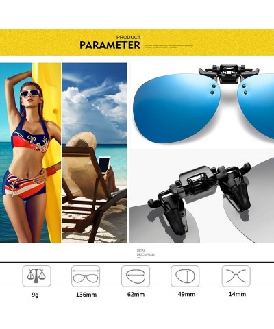 Butterfly Polarized Clip on Sunglasses for Prescription Glasses Anti-glare UV Protection Sunglasses for Eyeglasses - CA196OL3...