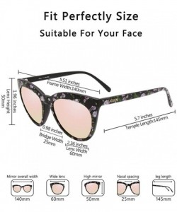 Cat Eye Polarized Fashion Sunglasses for Women's Cat Eye Retro Ultra Light Lens TR90 Frame JE003 - CJ18IA7E530 $37.73