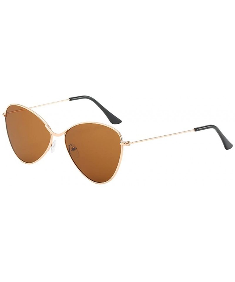 Oversized Unisex Fashion Rimless Polarized Sunglasses Lightweight UV400 Lens - Gold - CO1903YHQK5 $10.30