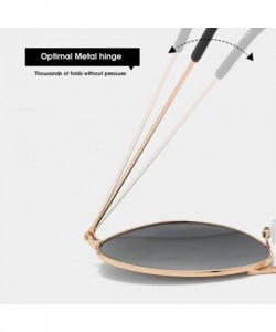 Oversized Unisex Fashion Rimless Polarized Sunglasses Lightweight UV400 Lens - Gold - CO1903YHQK5 $10.30