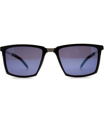 Square p583 Square Style Polarized- for Mens 100% UV PROTECTION - Black-silvermirror - CY192TEH7RL $27.81