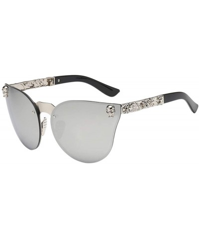 Round Fashion Unisex Men's Women's Frame Shades Frame UV Glasses Sunglasses - D - CJ18TOYTQHE $7.67