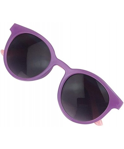 Round Baby Round Sunglasses UV Protection Eyeglasses Retro Designer Style - Purple - C7197HLEA7A $8.65