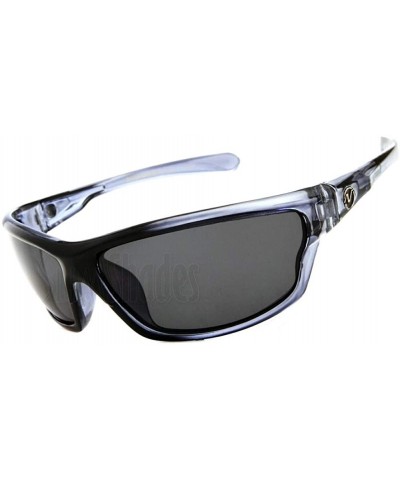 Rectangular Nitrogen Polarized Sunglasses Mens Sport Running Fishing Golfing Driving Glasses - Clear - CO19870CMHQ $14.46