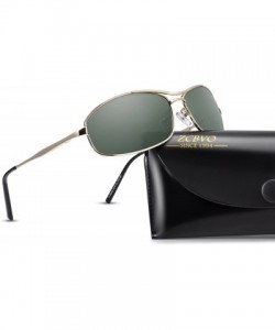 Aviator Sunglasses for Men Polarized Driving sunglasses Fashion Vintage Wayfarer Sun Glasses - C3 - CM18E7CKE24 $20.24