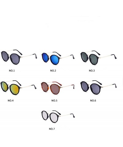 Round 2018 New Arrival Round Sunglasses Retro Men Women Er Vintage Coating Mirrored Oculos De Sol UV400 - CY199CHXUC9 $28.17