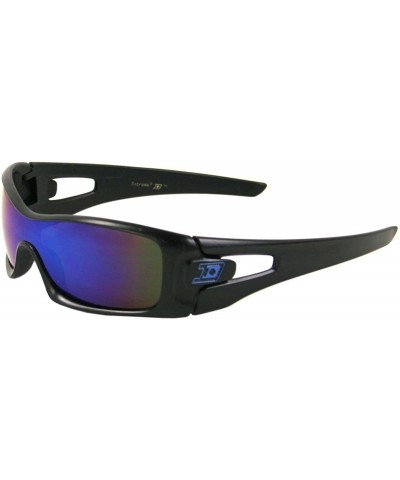 Sport New Active Outdoor Cycling Running Racing Mirrored Sports Sunglasses 5319 - Blue - CR11J3ZJ0E7 $22.02
