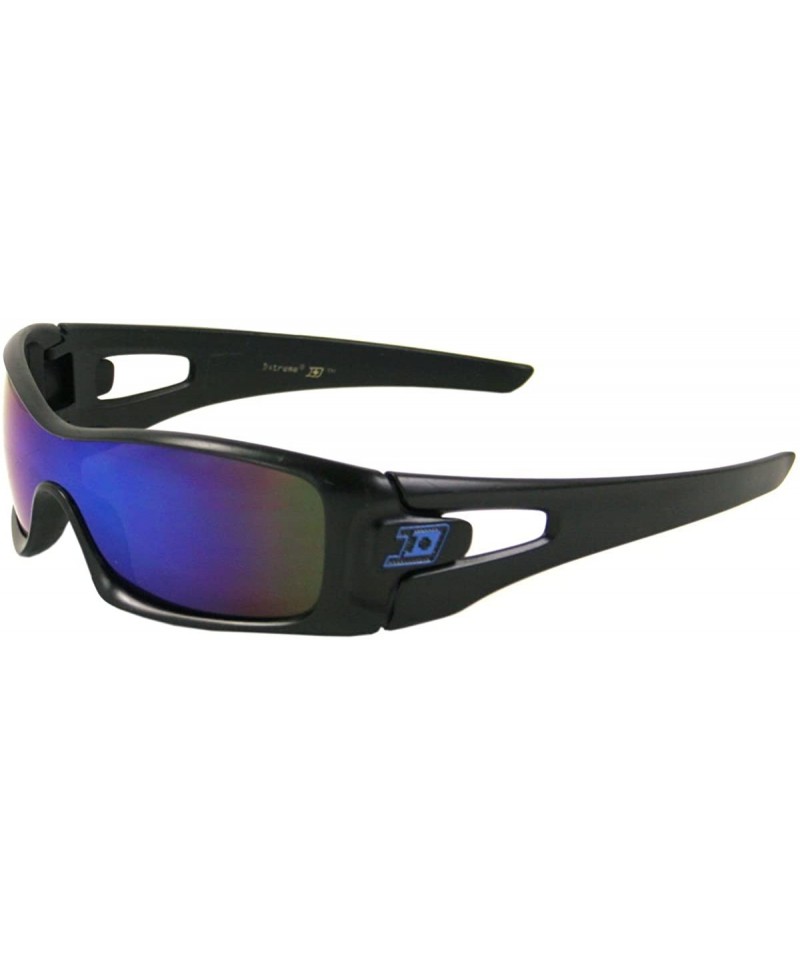 Sport New Active Outdoor Cycling Running Racing Mirrored Sports Sunglasses 5319 - Blue - CR11J3ZJ0E7 $9.58