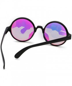 Goggle Festivals Kaleidoscope Glasses Rainbow Prism Sunglasses Goggles Party Shades Summer Eyewear - Transparent Frame - C018...