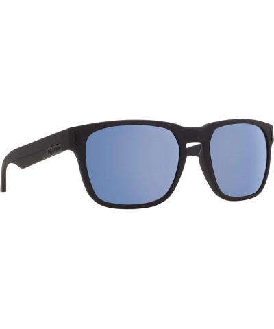 Square Monarch Sunglasses - Matte Black With Blue Sky Ion Lens - C317YGY36IN $40.79