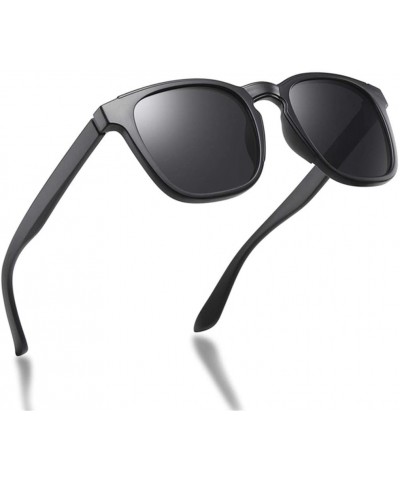 Semi-rimless Square Sunglasses Men Polarized Driving Frame Travel Fishing Sunglasses Male - C5blue - CO194OMEHE5 $26.87
