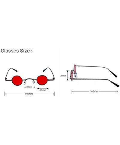 Sport Small Circle Multicolor Hip Hop Style Sunglasses Personalized Glasses Decorative Mirror - 2 - CS190R4HDC3 $29.48