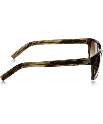 Rectangular Men's Preston Rectangular Sunglasses - Smokey Brown & Brown Gradient - C2125QFNHNH $27.13