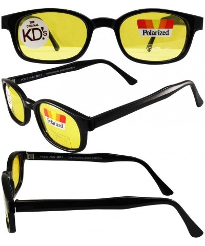 Goggle Unisex-Adult Biker sunglasses (Black/Yellow - One Size) - C111JQM2FHV $15.27
