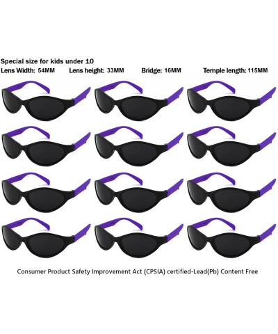 Oval I Wear Sunglasses Favors certified Lead Content - Kid-purple - CG18EG726OI $21.23