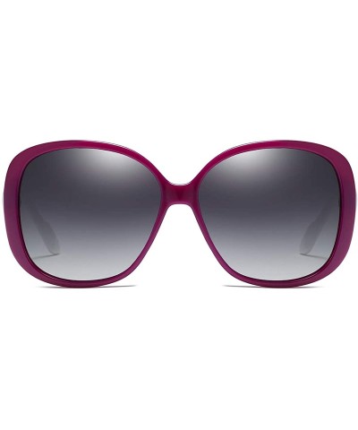 Semi-rimless Women's Fashion Vintage Polarized TAC Sunglasses Round Frame 100% UV protection - C - CC198O4REOC $19.62