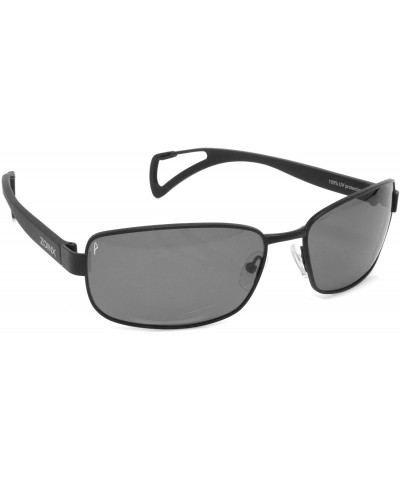 Aviator Dakota Watch Company Men's Wrap Polarized Sunglasses - Black/Gray - CU11SD2EQLD $58.40