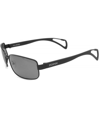 Aviator Dakota Watch Company Men's Wrap Polarized Sunglasses - Black/Gray - CU11SD2EQLD $58.40