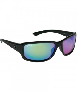 Sport Outrigger Original Series Fishing Sunglasses - Men & Women- Polarized for Outdoor Sun Protection - Black/Green - C717YE...