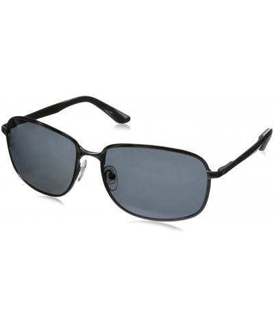 Rectangular HTG1013 C3 Polarized Rectangular Sunglasses - Shiny Gun - CB11OCMWLI3 $31.92