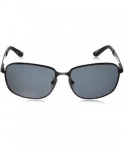 Rectangular HTG1013 C3 Polarized Rectangular Sunglasses - Shiny Gun - CB11OCMWLI3 $31.92